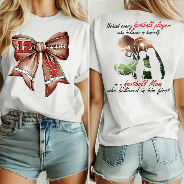 Football Mom Shirt, Personalized Football Shirt, Gift For Football Lover Vr2 A2110