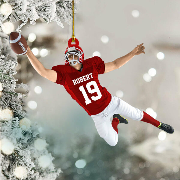 Football Player Christmas Ornament Gifts For Football Player Football Lovers H2511 - Image 2