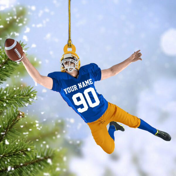 Football Player Christmas Ornament Gifts For Football Player Football Lovers H2511 - Image 3