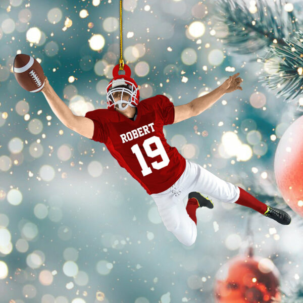 Football Player Christmas Ornament Gifts For Football Player Football Lovers H2511 - Image 4
