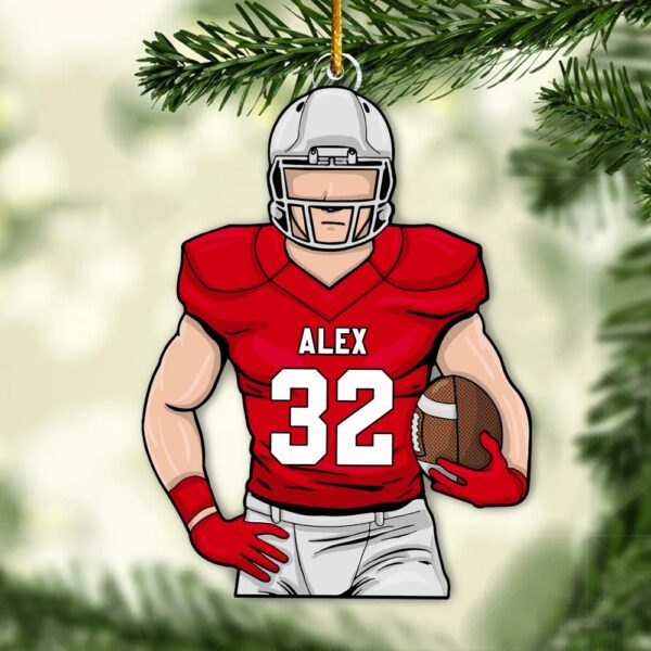 Football Player Ornament Gifts For Football Lovers - Custom Gift For Football Player - Image 6