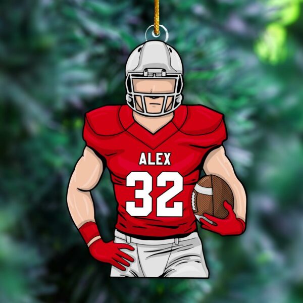Football Player Ornament Gifts For Football Lovers - Custom Gift For Football Player - Image 4