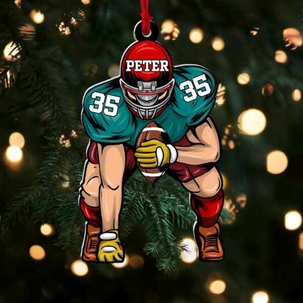Football Player Ornament Gifts For Football Player Football Lovers - Image 5