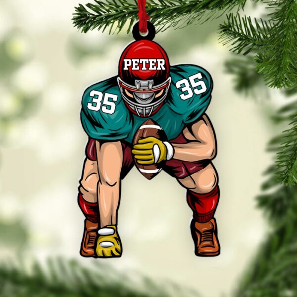 Football Player Ornament Gifts For Football Player Football Lovers - Image 4