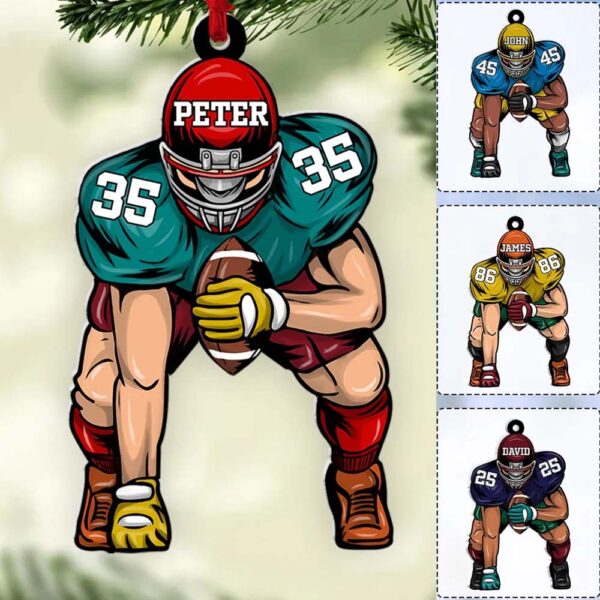 Football Player Ornament Gifts For Football Player Football Lovers