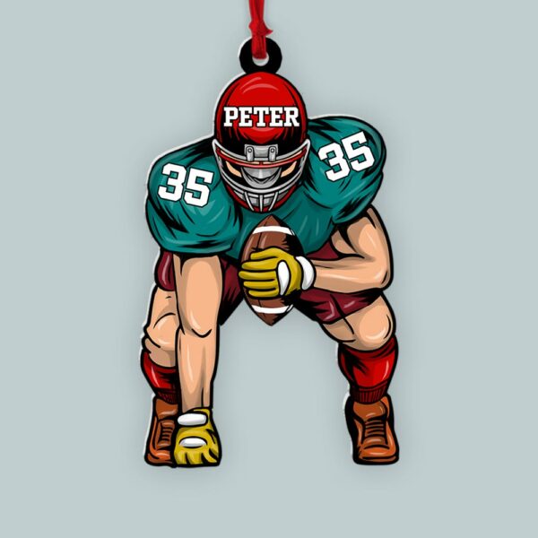 Football Player Ornament Gifts For Football Player Football Lovers - Image 3