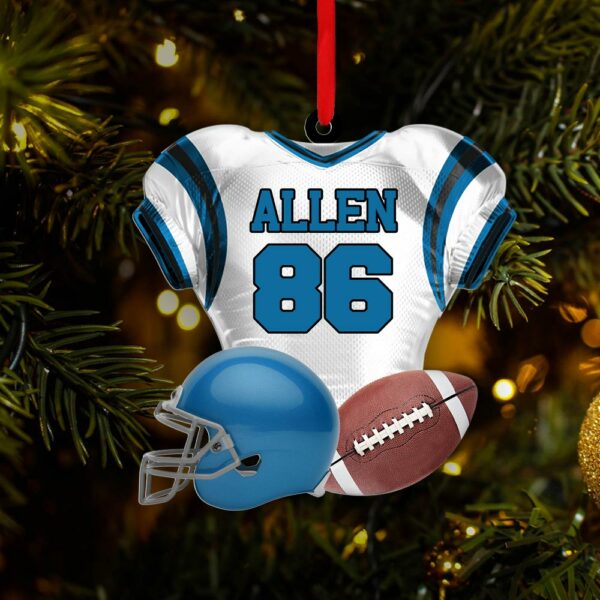 Football Player Uniform Personalized Ornament For Football Player - Gift For Football Lovers - Image 6