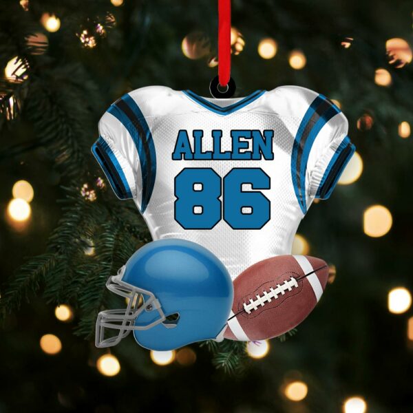 Football Player Uniform Personalized Ornament For Football Player - Gift For Football Lovers - Image 7