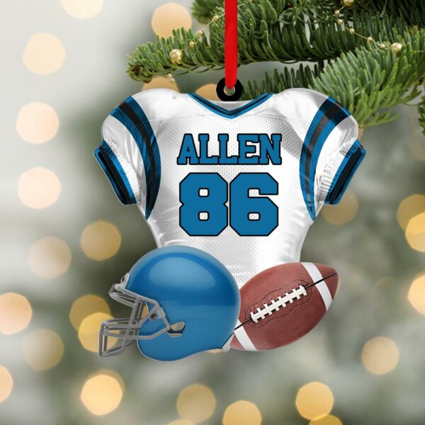 Football Player Uniform Personalized Ornament For Football Player - Gift For Football Lovers - Image 5