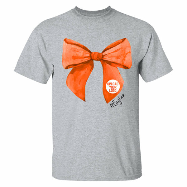 Football Shirt, High School City Football Team Shirt, Mascot Bow Shirt, Coquette Bows School Spirit T-shirt, Cheer Mascot, Booster Coquette - Image 7