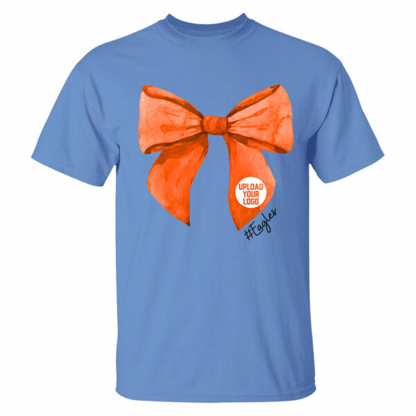 Football Shirt, High School City Football Team Shirt, Mascot Bow Shirt, Coquette Bows School Spirit T-shirt, Cheer Mascot, Booster Coquette - Image 5
