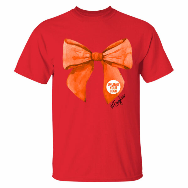 Football Shirt, High School City Football Team Shirt, Mascot Bow Shirt, Coquette Bows School Spirit T-shirt, Cheer Mascot, Booster Coquette - Image 9