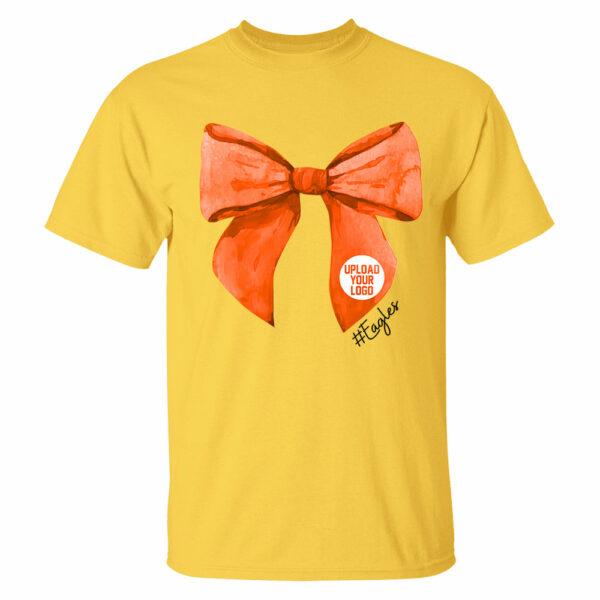Football Shirt, High School City Football Team Shirt, Mascot Bow Shirt, Coquette Bows School Spirit T-shirt, Cheer Mascot, Booster Coquette - Image 12