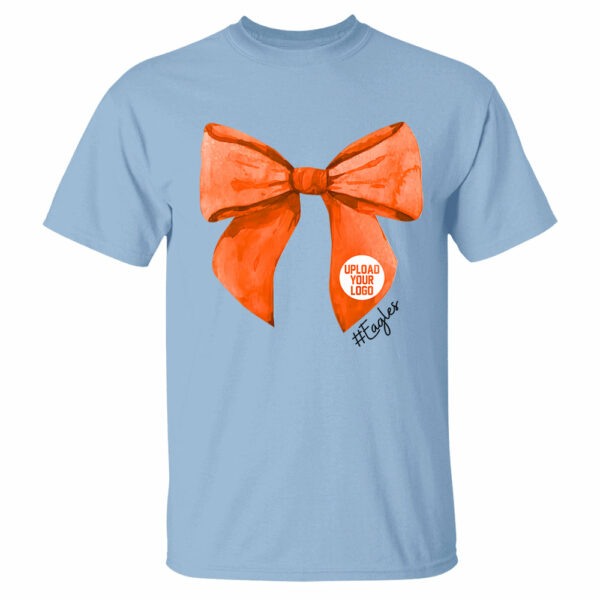 Football Shirt, High School City Football Team Shirt, Mascot Bow Shirt, Coquette Bows School Spirit T-shirt, Cheer Mascot, Booster Coquette - Image 4