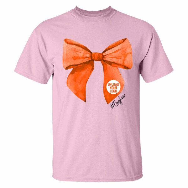 Football Shirt, High School City Football Team Shirt, Mascot Bow Shirt, Coquette Bows School Spirit T-shirt, Cheer Mascot, Booster Coquette - Image 6
