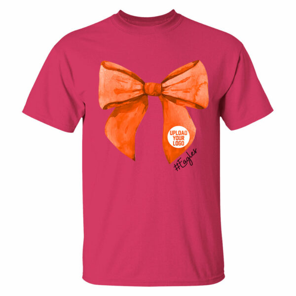 Football Shirt, High School City Football Team Shirt, Mascot Bow Shirt, Coquette Bows School Spirit T-shirt, Cheer Mascot, Booster Coquette - Image 8