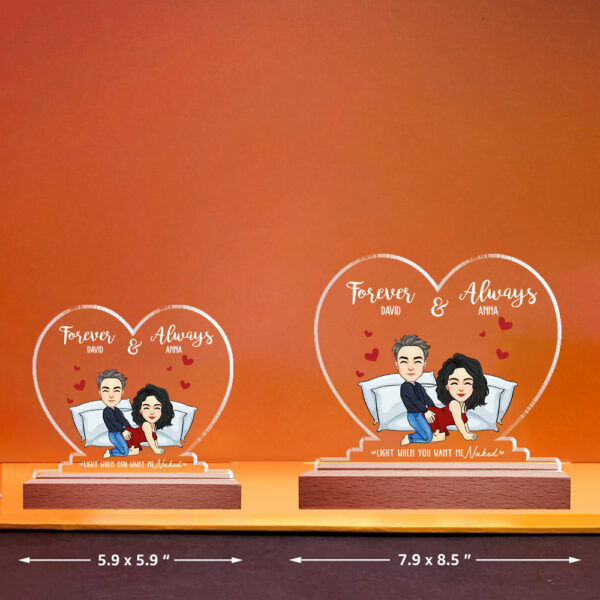 Forever & Always - Personalized LED Light For Couples NA04 - Image 3