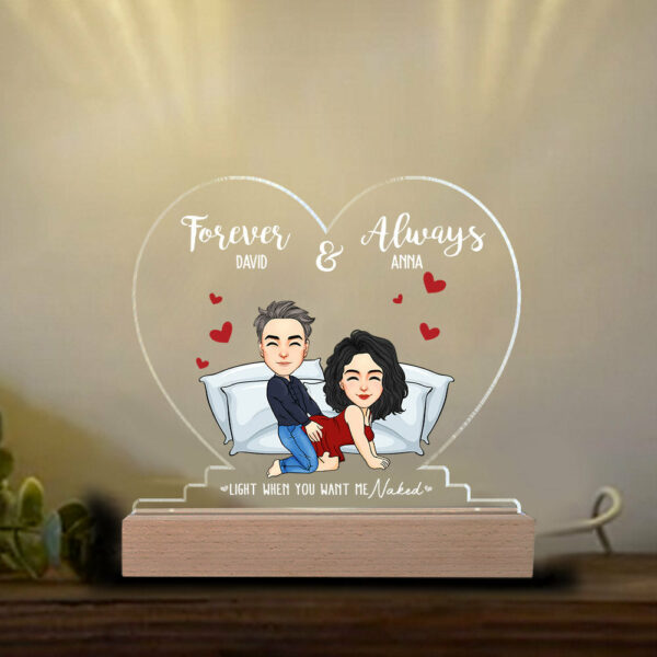 Forever & Always - Personalized LED Light For Couples NA04 - Image 4
