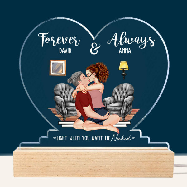Forever & Always - Personalized LED Light For Couples NA04