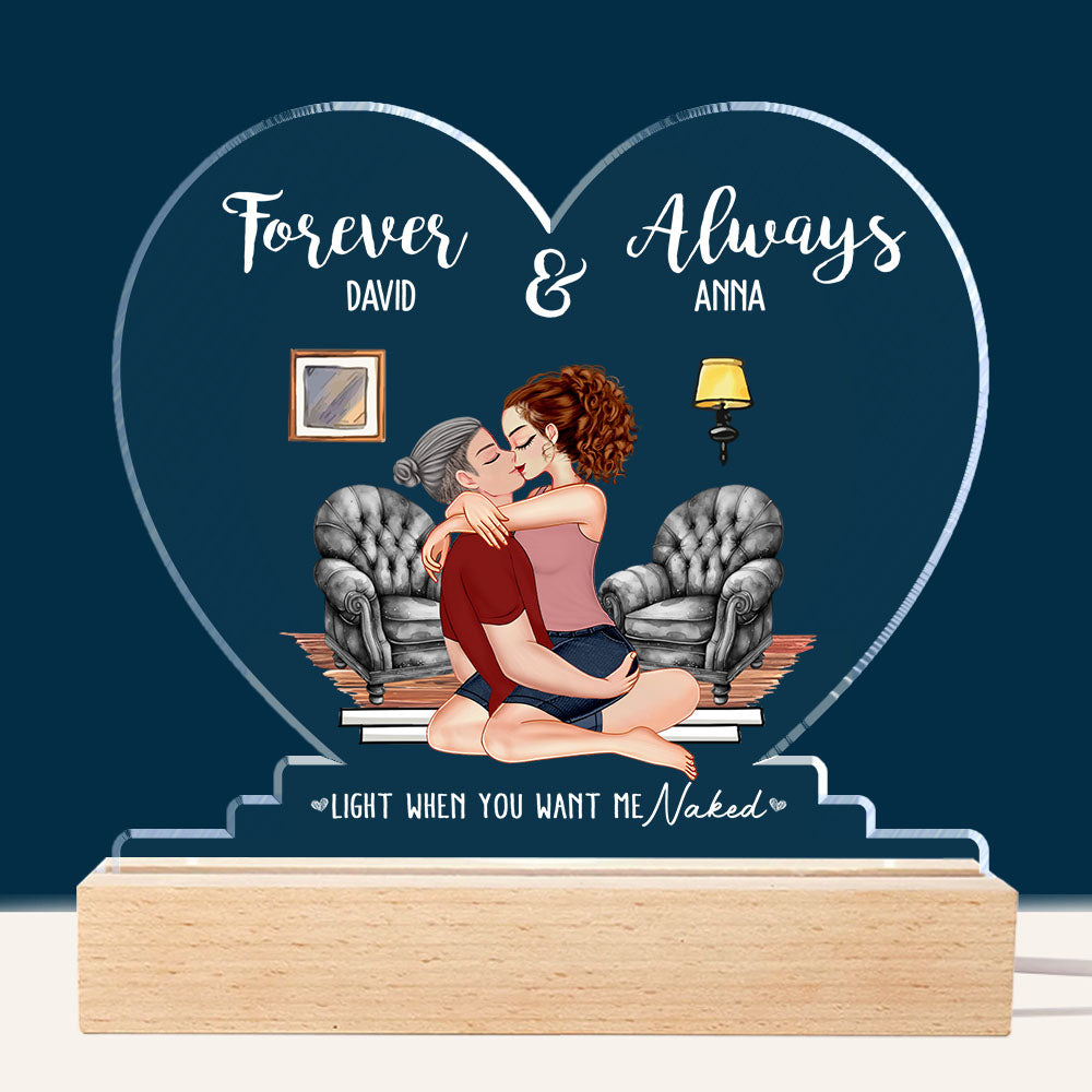 Forever & Always - Personalized LED Light For Couples NA04