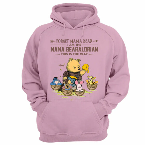 Forget Mama Bear - The Mama Bearalorian This Is The Way - Personalized Shirt For Mom Custom Nickname With Kids Gift - Image 6