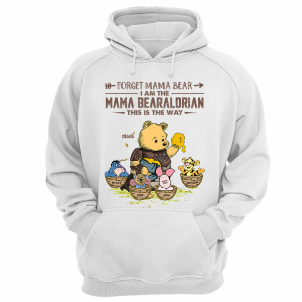 Forget Mama Bear - The Mama Bearalorian This Is The Way - Personalized Shirt For Mom Custom Nickname With Kids Gift - Image 8