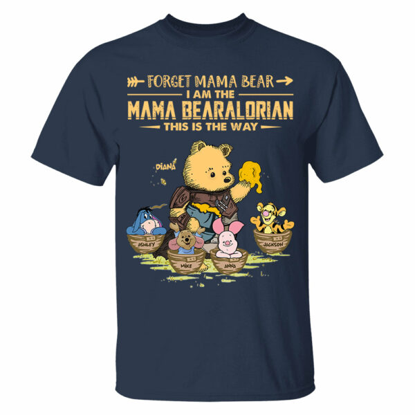 Forget Mama Bear - The Mama Bearalorian This Is The Way - Personalized Shirt For Mom Custom Nickname With Kids Gift Vr2 - Image 2