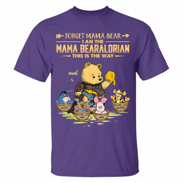 Forget Mama Bear - The Mama Bearalorian This Is The Way - Personalized Shirt For Mom Custom Nickname With Kids Gift Vr2 - Image 4