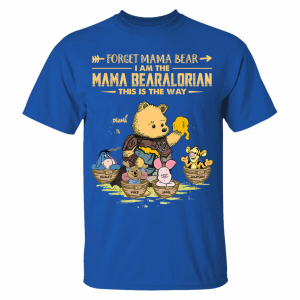 Forget Mama Bear - The Mama Bearalorian This Is The Way - Personalized Shirt For Mom Custom Nickname With Kids Gift Vr2 - Image 3