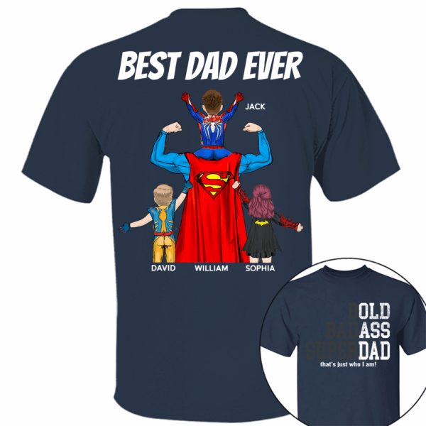 Funny Old Man Saying Gag Gift Birthday for Dad Fathers Day Personalized T-Shirt - Image 3