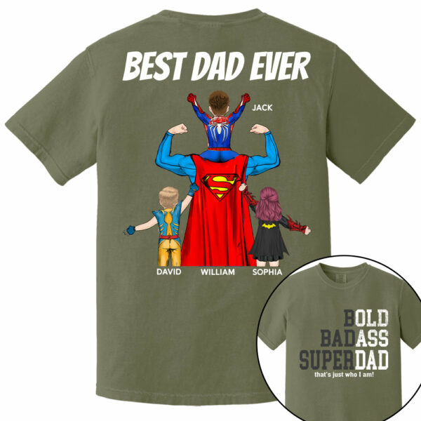 Funny Old Man Saying Gag Gift Birthday for Dad Fathers Day Personalized T-Shirt - Image 7
