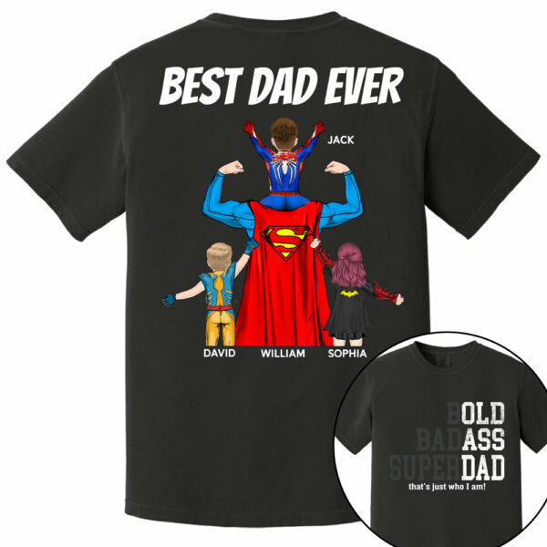 Funny Old Man Saying Gag Gift Birthday for Dad Fathers Day Personalized T-Shirt - Image 6