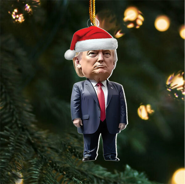 Funny Trump Cartoon Acrylic Ornament - Image 7