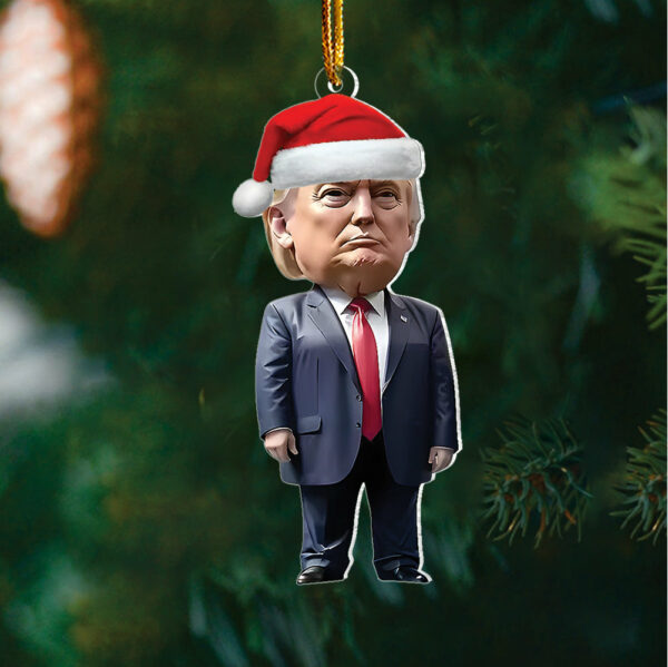 Funny Trump Cartoon Acrylic Ornament - Image 8