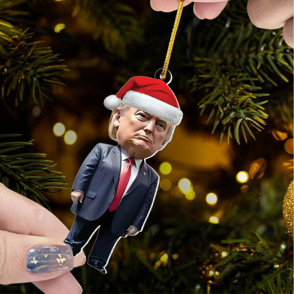 Funny Trump Cartoon Acrylic Ornament - Image 10