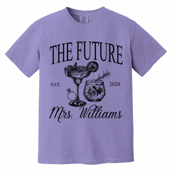 Future Mrs Shirt, Custom Bride Gift, Bride to Be Shirt, Newly Engaged Gift For Her, Personalized Engagement Shirt, Fiancee Comfort Colors - Image 13