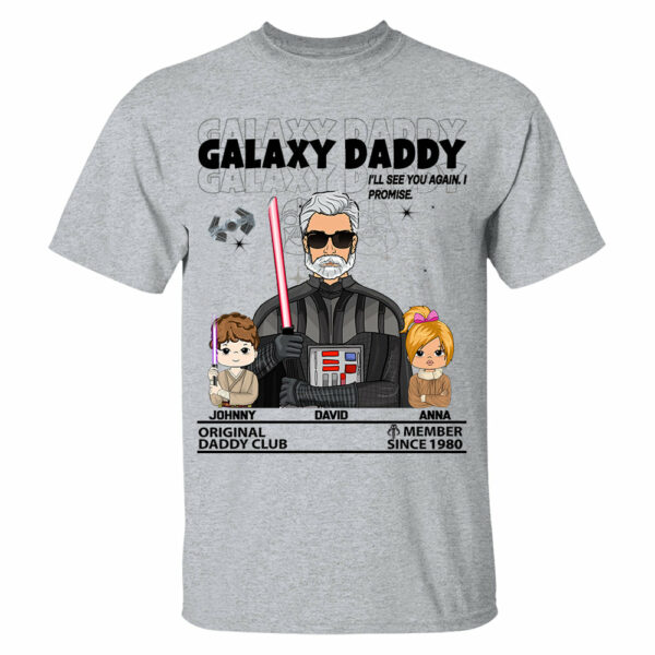 Galaxy Daddy - The Original Daddy Club Custom Shirt For Dad - Father's Day Gift - Birthday Gift For Him - Image 2