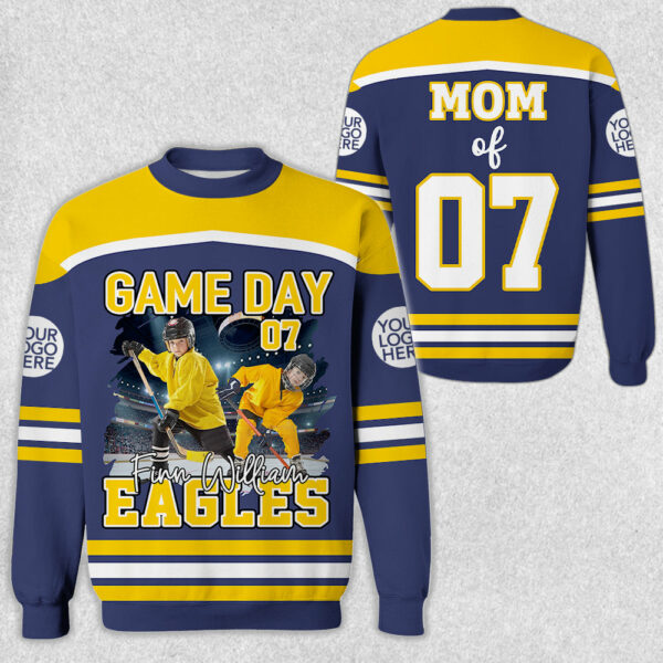 GameDay Ice Hockey Personalized Shirt Custom Photo And Team Name - Image 5