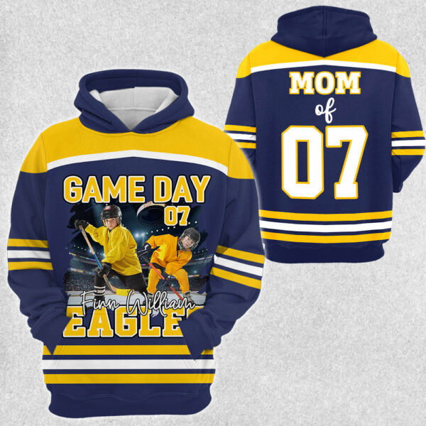 GameDay Ice Hockey Personalized Shirt Custom Photo And Team Name - Image 2