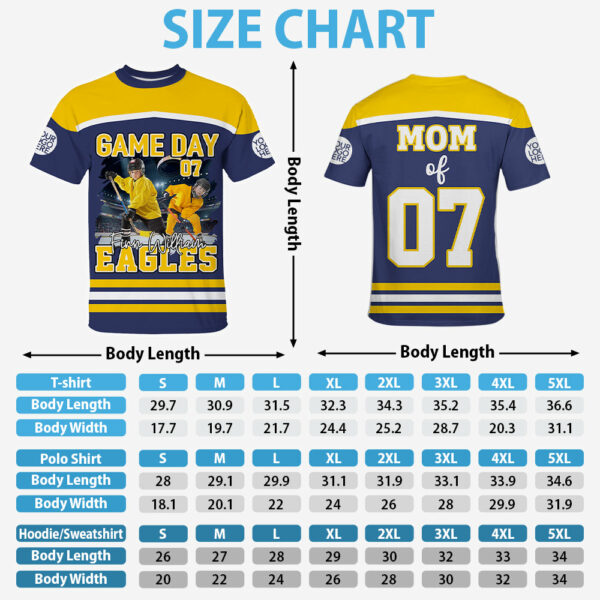 GameDay Ice Hockey Personalized Shirt Custom Photo And Team Name - Image 6