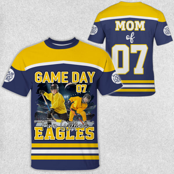 GameDay Ice Hockey Personalized Shirt Custom Photo And Team Name - Image 4