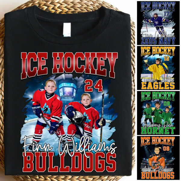 GameDay Ice Hockey Personalized Shirt Custom Photo And Team Name