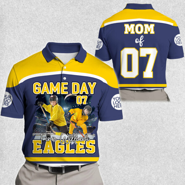 GameDay Ice Hockey Personalized Shirt Custom Photo And Team Name - Image 3