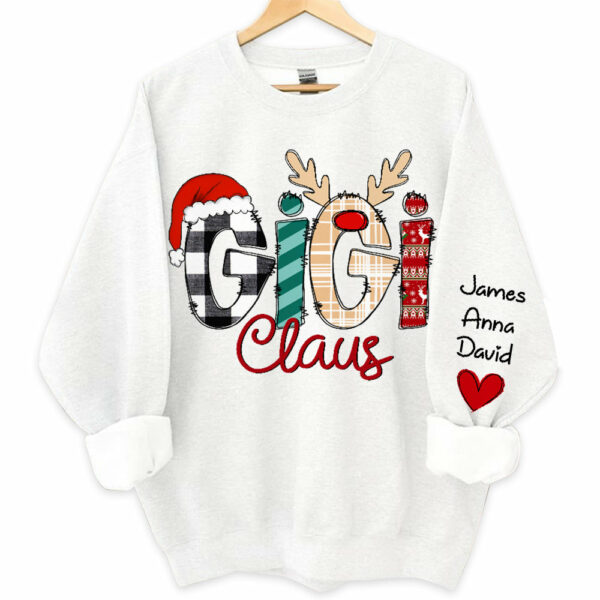 Gigi Claus Custom Sweatshirt - Best Family Christmas Gift for Grandma - Image 2