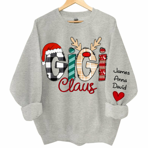 Gigi Claus Custom Sweatshirt - Best Family Christmas Gift for Grandma - Image 3