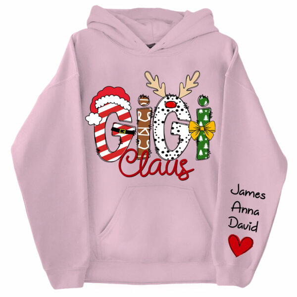 Gigi Claus Custom Sweatshirt, 2024 Christmas Nana Sweatshirt, Custom Grandma Claus Christmas Sweatshirt NA04 - Image 13