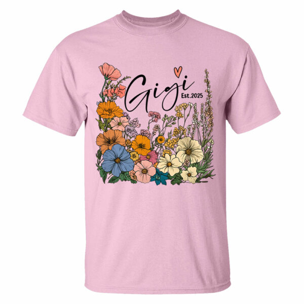 Gigi Vintage Floral Shirt - Custom Grandma With Grandkids, Gift for Mother's Day NA04 - Image 8