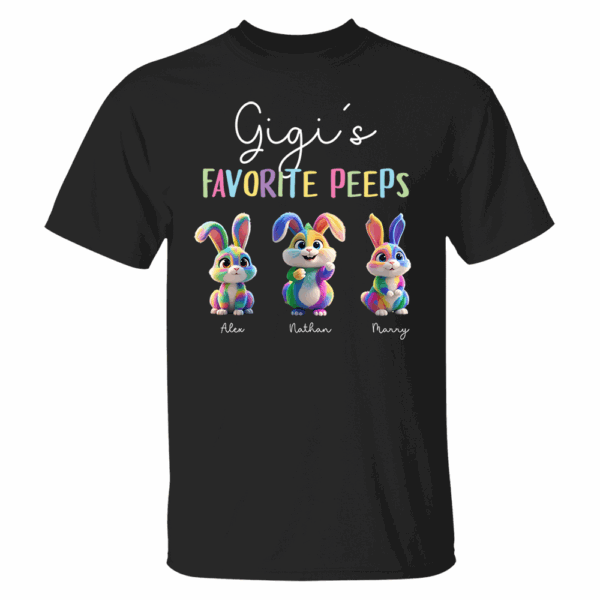 Gigi's Favorite Peeps - Personalized Easter Day Shirt - Image 2