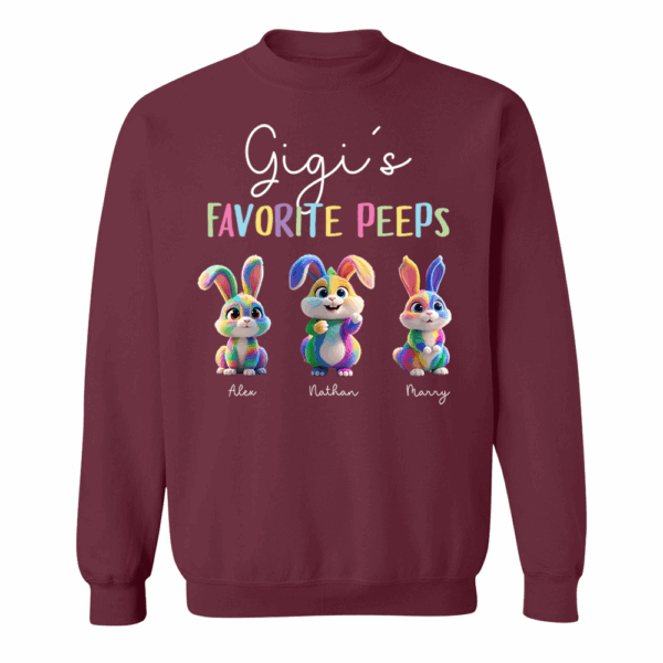Gigi's Favorite Peeps - Personalized Easter Day Shirt - Image 11