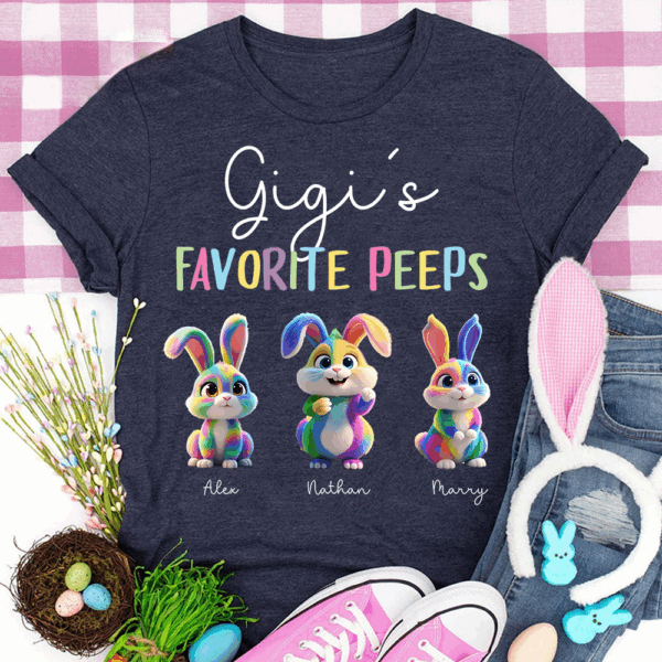 Gigi's Favorite Peeps - Personalized Easter Day Shirt